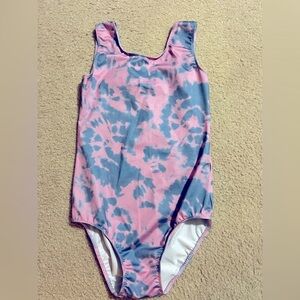 Pink and purple tie dye gymnastics Leo, size CXL